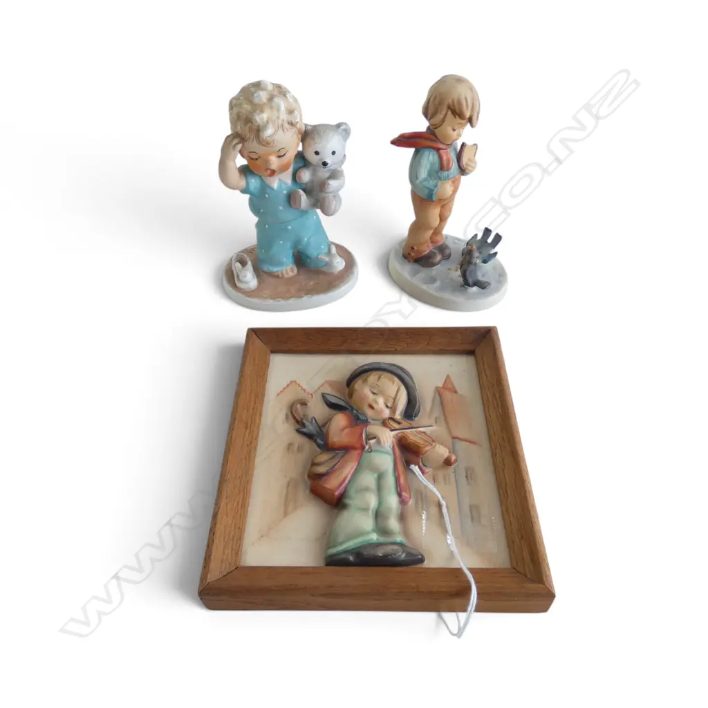 HUMMEL PLAQUE + 2 FIGURINES H.135mm Image 1++