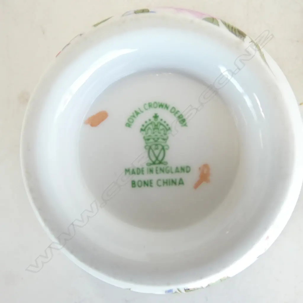 ROYAL CROWN DERBY 'DERBY POSIES'; 6 TRIOS + 8 CEREAL BOWLS Image 1++