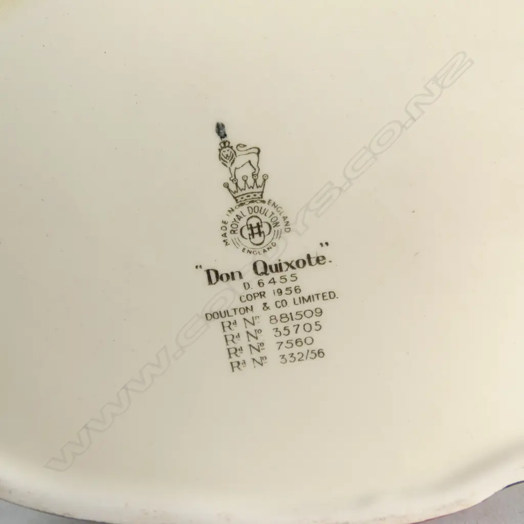 2 LARGE SIZE RD CHARACTER JUGS OLD SALT & DON QUIXOTE H190MM Image 1++
