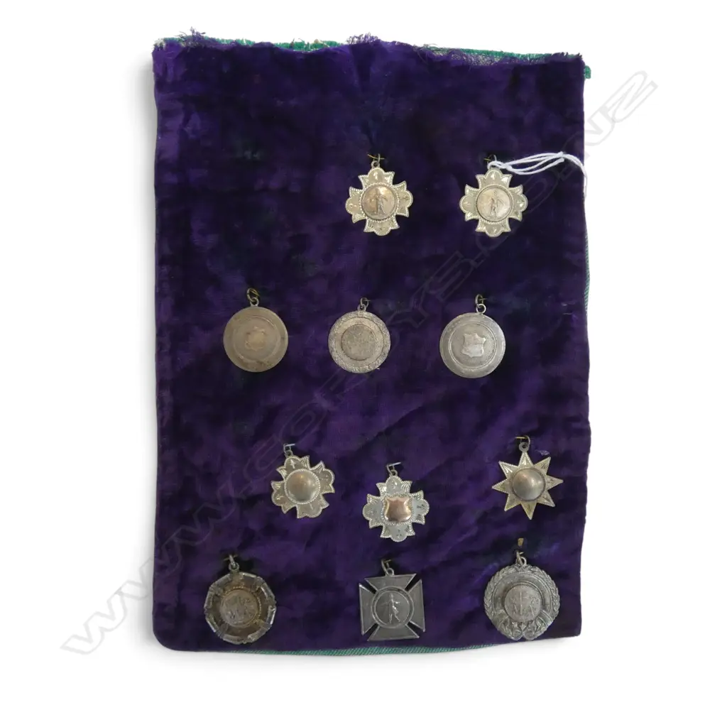 COLLECTION OF 11 EARLY 20thC STG SILVER MEDALS Image 1++