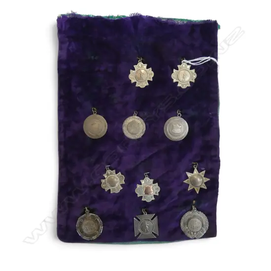 COLLECTION OF 11 EARLY 20thC STG SILVER MEDALS