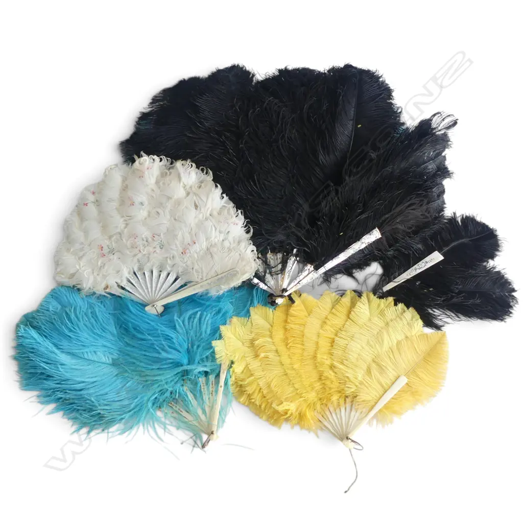 COLLECTION OF OSTRITCH FANS in various colours  Image 1++