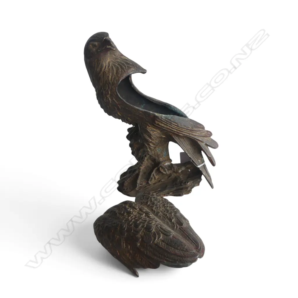 ORIENTAL GILT METAL EAGLE (WINGS REMOVE) H.210mm Image 1++