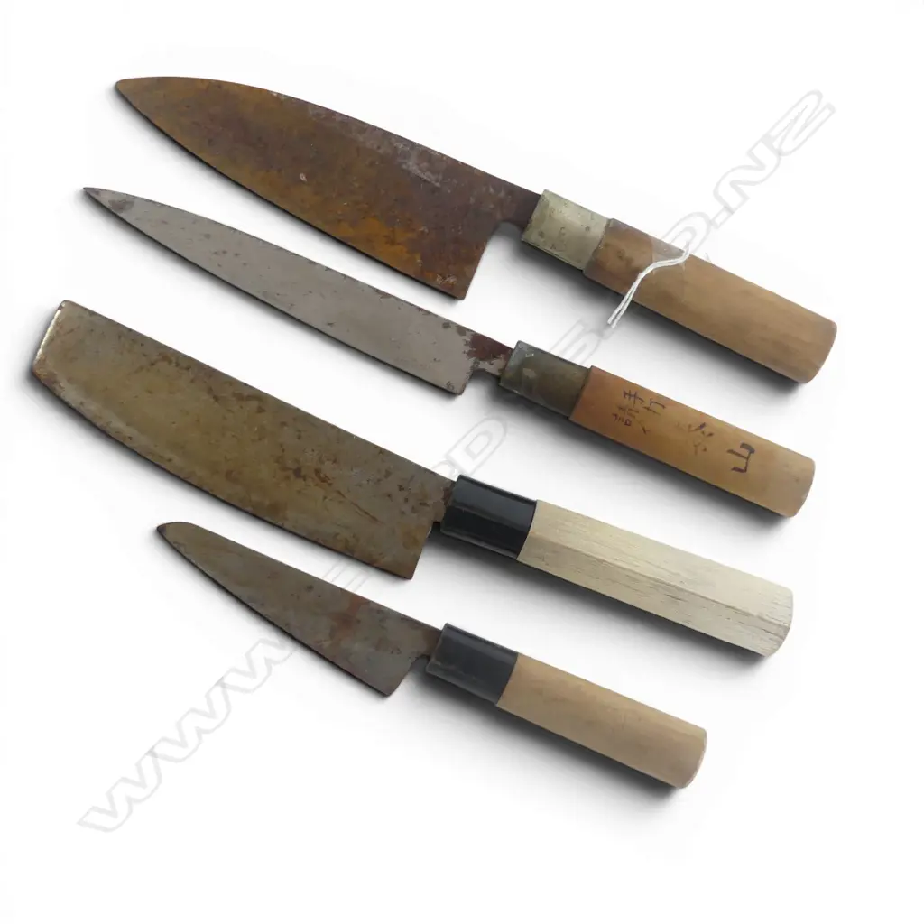 4 PREMIUM SIGNED HCS CHEFS KNIVES Image 1++