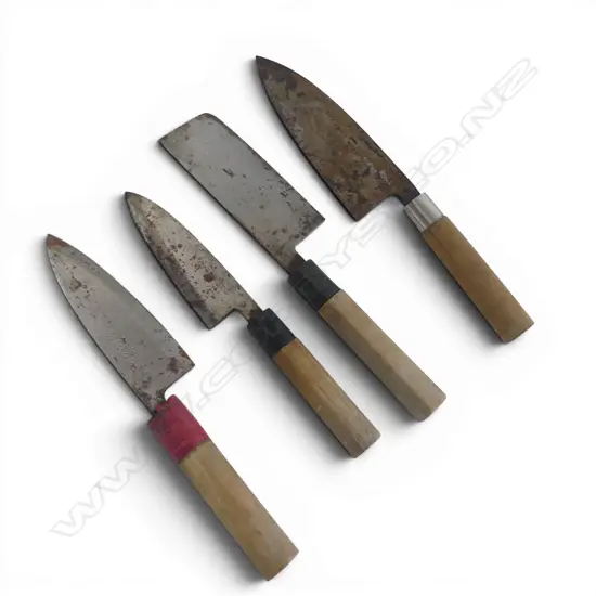 4 PREMIUM SIGNED HCS CHEFS KNIVES