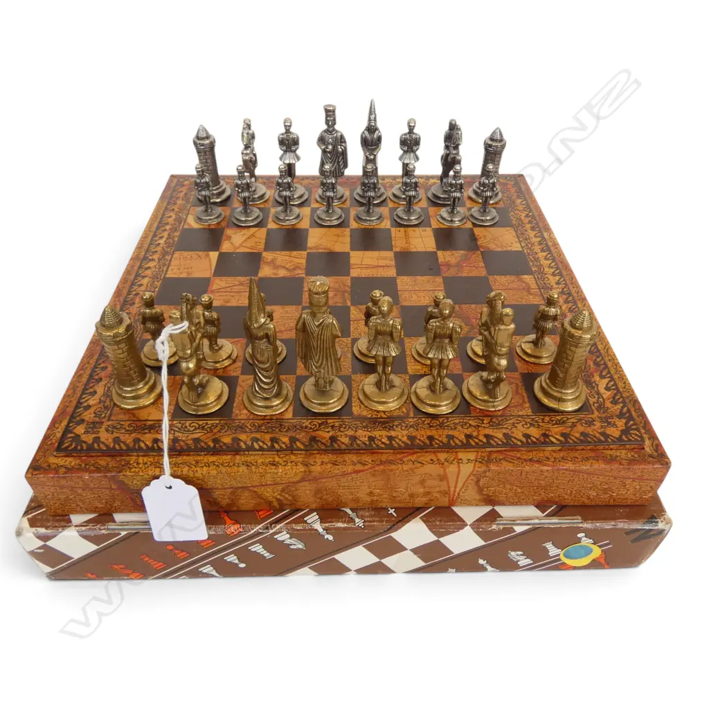 ITALIAN METALLIC CHESS SET Image 1++