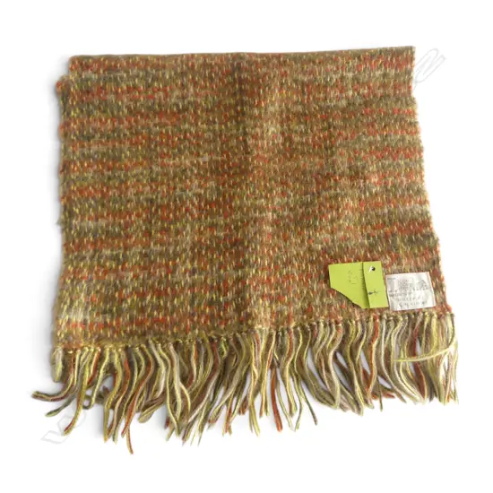 100% MOHAIR HANDCRAFTED BLANKET by WILLEMKE CALVIN 2005 labelled & dated