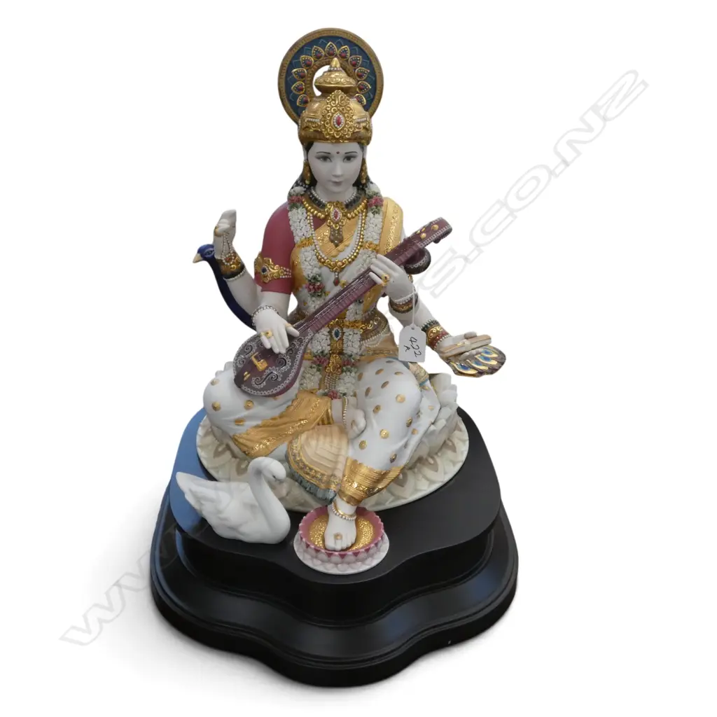 LLADRO 'SARASWATI' FIGURINE w. box H.480mm Image 1++