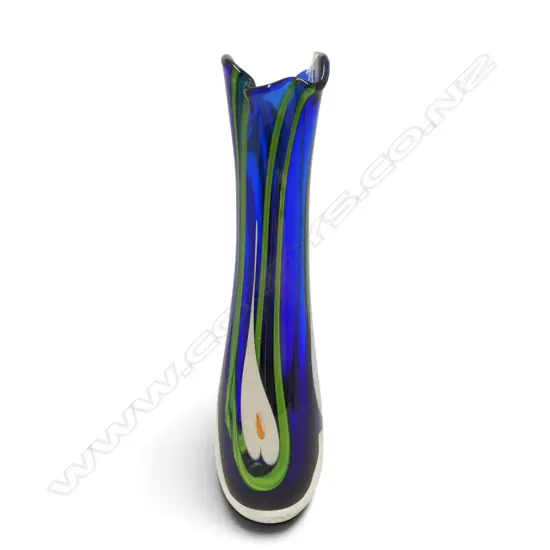 PETER VIESNIK ART GLASS VASE, SIGNED & DATED '06 H.385mm