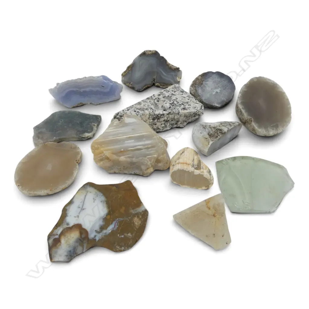ASST. GEMSTONES / AGATES, BLUE TONES Image 1++