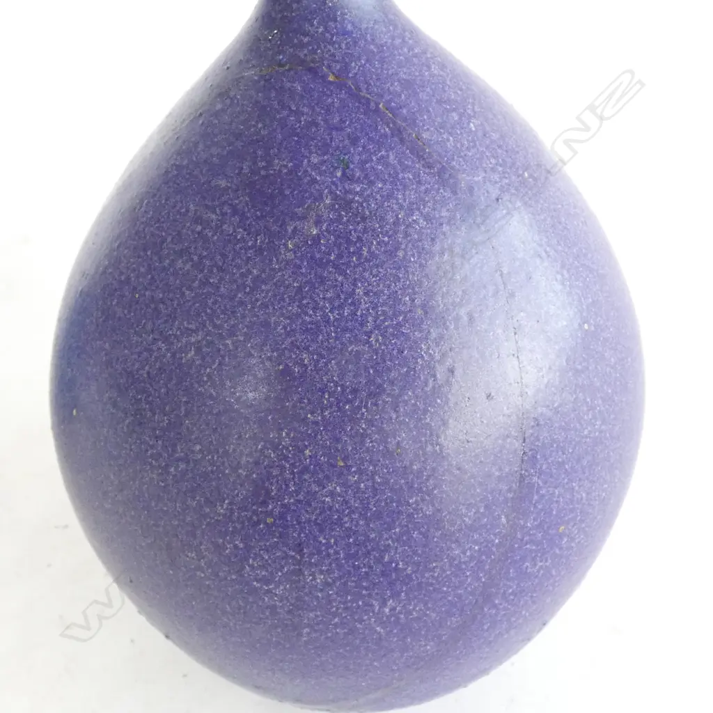 2 LEN CASTLE SML BLUE VASES, H.170, 130mm, larger vase repaired & missing piece to neck Image 1++