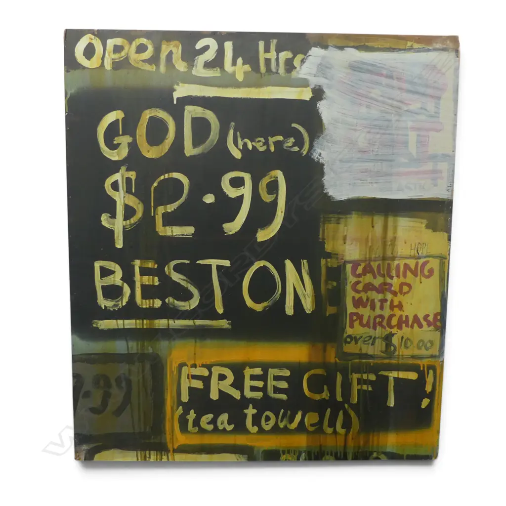 ARTIST UNKNOWN ACYRLIC ON BOARD 1030 X 900 MM Image 1++