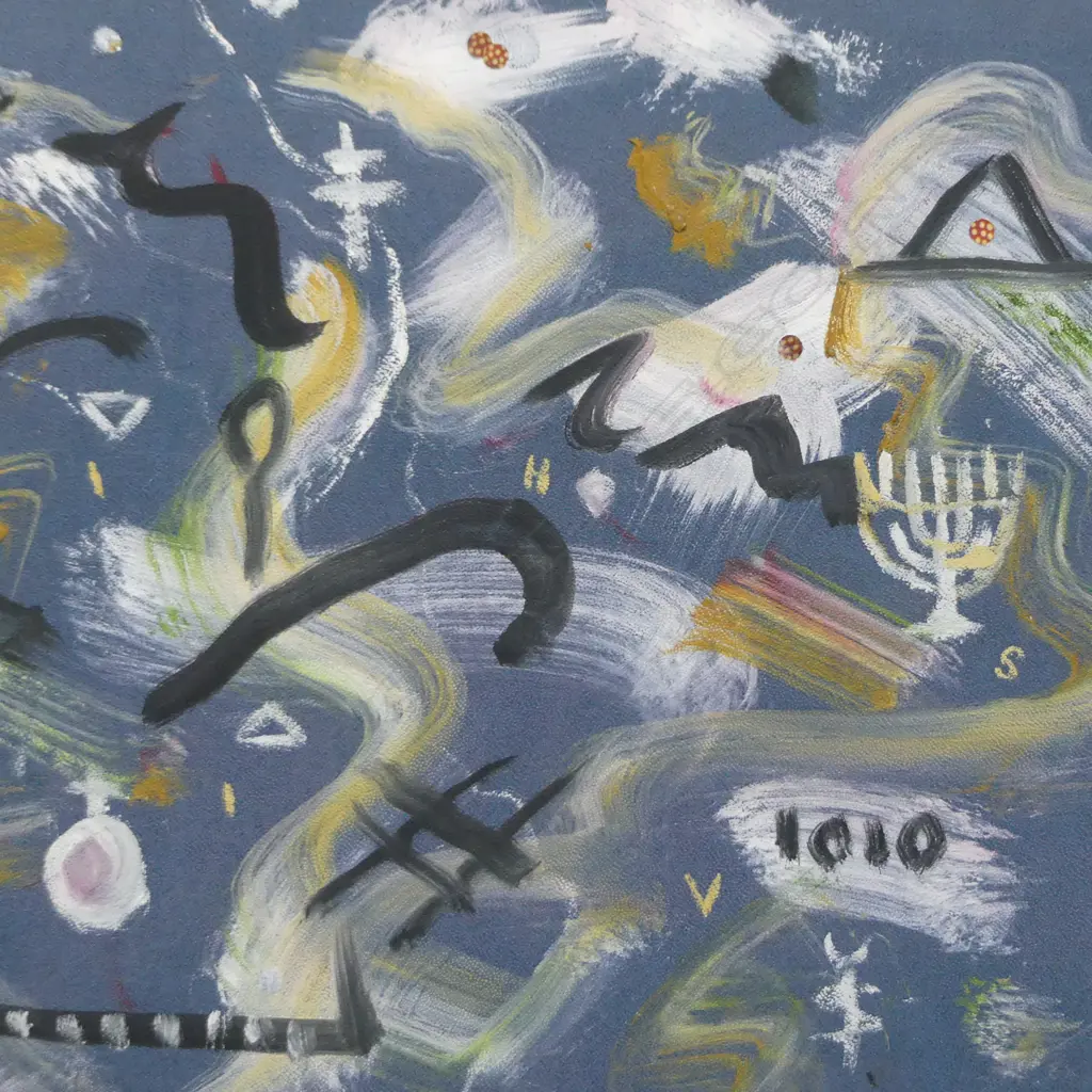 GEORGE BULLEID 'FANFARE' OPUS 268. ACRYLIC. Initialled. Detailed verso. 310 x 375mm Image 1++