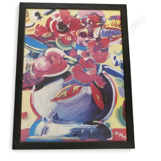 PETER MAX, FLOWERS II, PRINT, 800x590mm