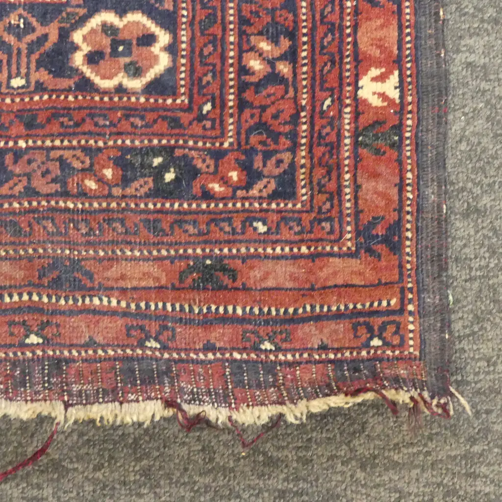 VINTAGE HANDKNOTTED AFGHAN ALL WOOL RUG,  purchased by the vendor in Pakistan 1990s 1900x1300mm Image 1++