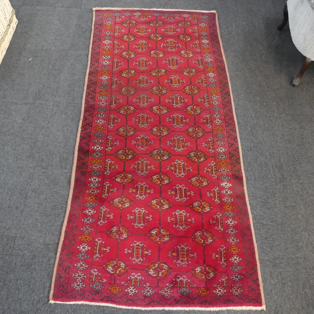 HAND KNOTTED ALL WOOL RUG 2200x1000mm Image 1++