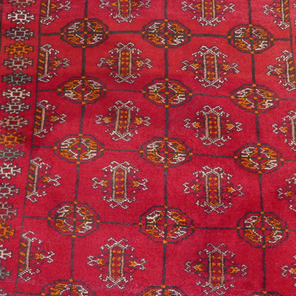 HAND KNOTTED ALL WOOL RUG 2200x1000mm Image 1++