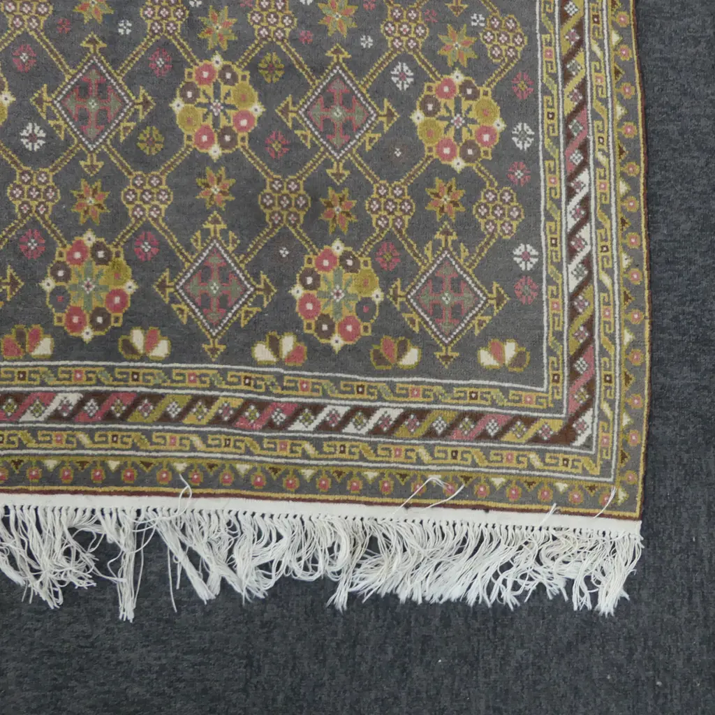 HAND KNOTTED WOOL PILE RUG 1890x1030mm Image 1++