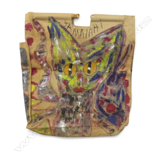 ALOI PILIOKO, JAMAIAHI, MIXED MEDIA, 660x610mm vendor's father acquired in Vanuatu