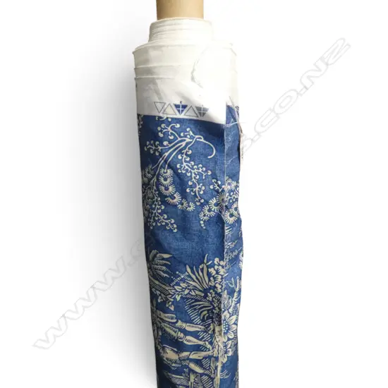 BLUE CHINTZ FABRIC