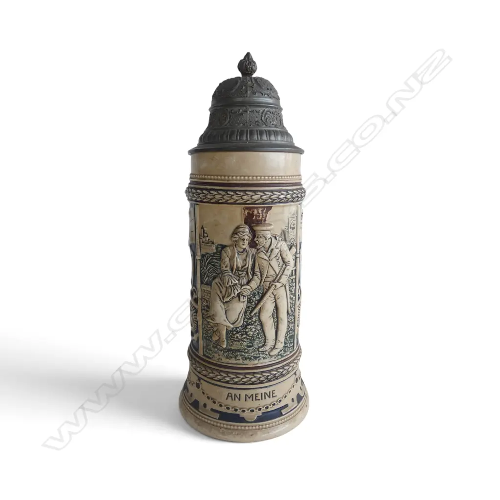 WWI GERMAN NAVAL STEIN FOR RECOGNITION OF SERVICE (KNOB A/F HAIRLINE), H.270MM Image 1++