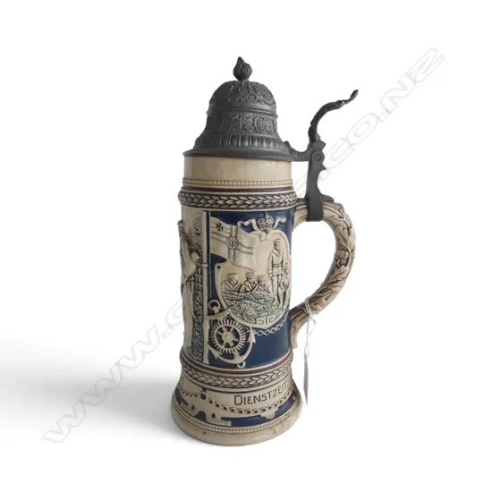 WWI GERMAN NAVAL STEIN FOR RECOGNITION OF SERVICE (KNOB A/F HAIRLINE), H.270MM