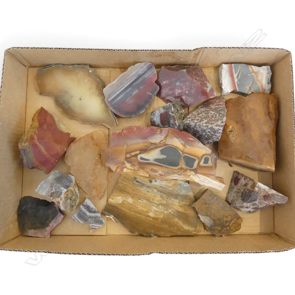 ASST. GEMSTONES / AGATES / JASPER ETC RED TONES Image 1++