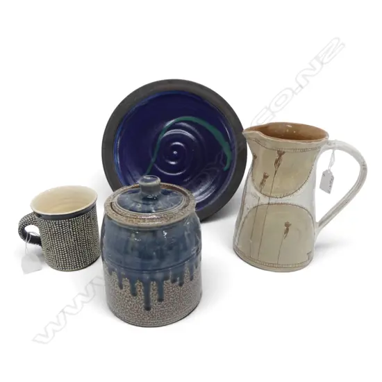 4 PCS NZ POTTERY; HILLSIDE, ANATHOTH, DIDI & CAITLIN MALONEY