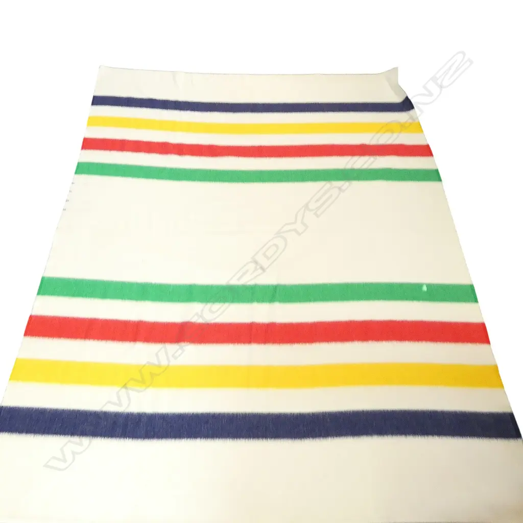 VINTAGE HUDSON BAY POINT BLANKET 2400x1900mm Image 1++