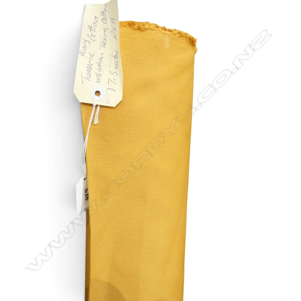 FABRIC BOLT; TUMERIC HEAVY COTTON, 17.5M Image 1++