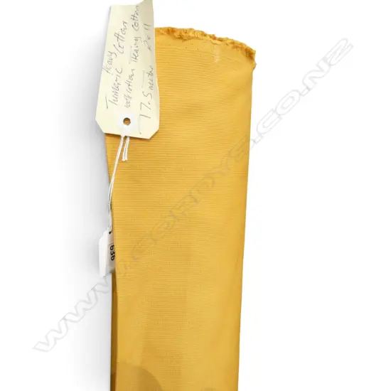FABRIC BOLT; TUMERIC HEAVY COTTON, 17.5M