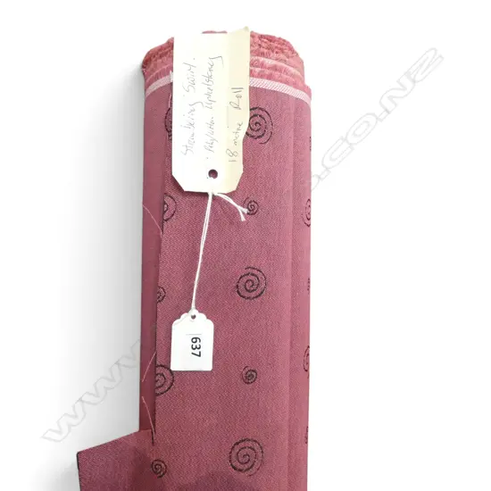 FABRIC BOLT; STRAWBERRY SWIRL, POLY COTTON, 18M