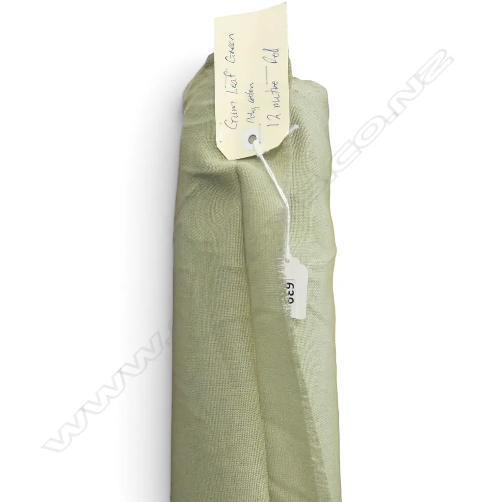 FABRIC BOLT; GUM LEAF GREEN, POLY COTTON, 12M Image 1++