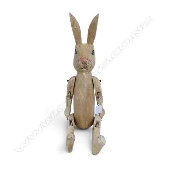 WOODEN ARTICULATED RABBIT H.510mm
