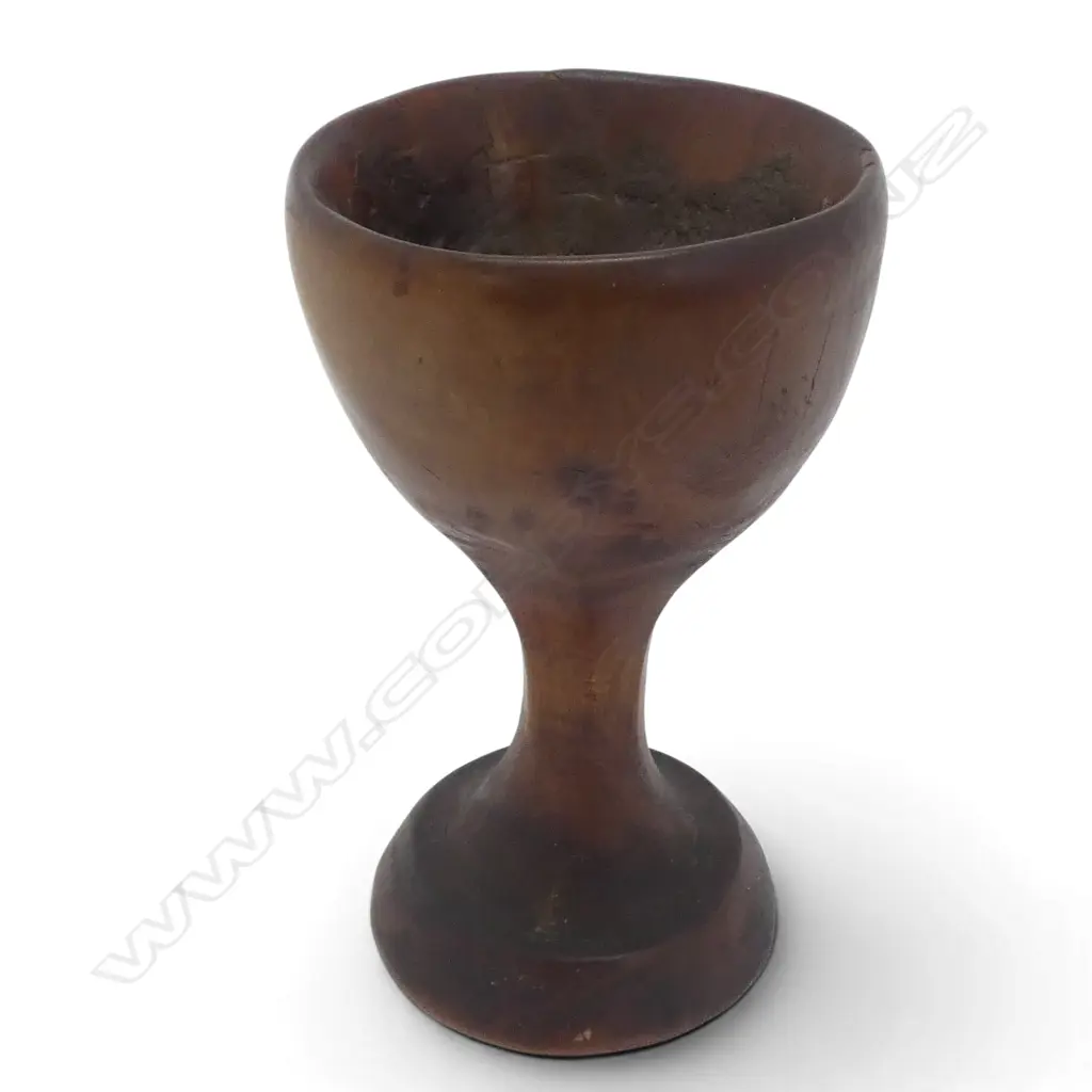 N.Z. TIMBER GOBLET H.160mm Image 1++