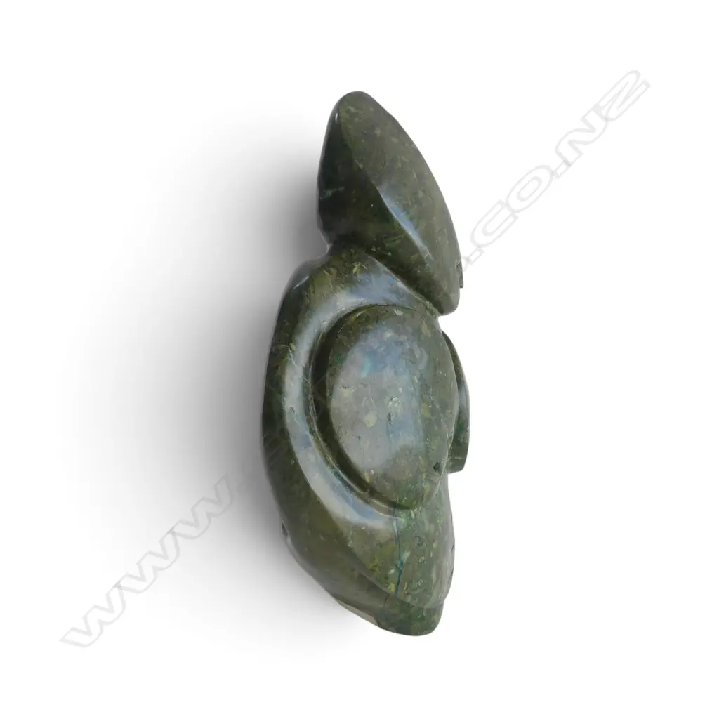 AFRICAN POLISHED STONE FIGURAL SCULPTURE H.370mm Image 1++