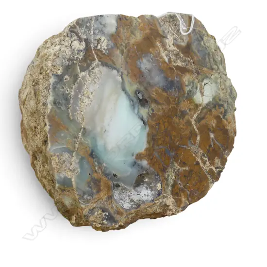 YELLOW JASPER w. CHRYSOPHASE INTRUSION 230x160x180mm 7.2KG