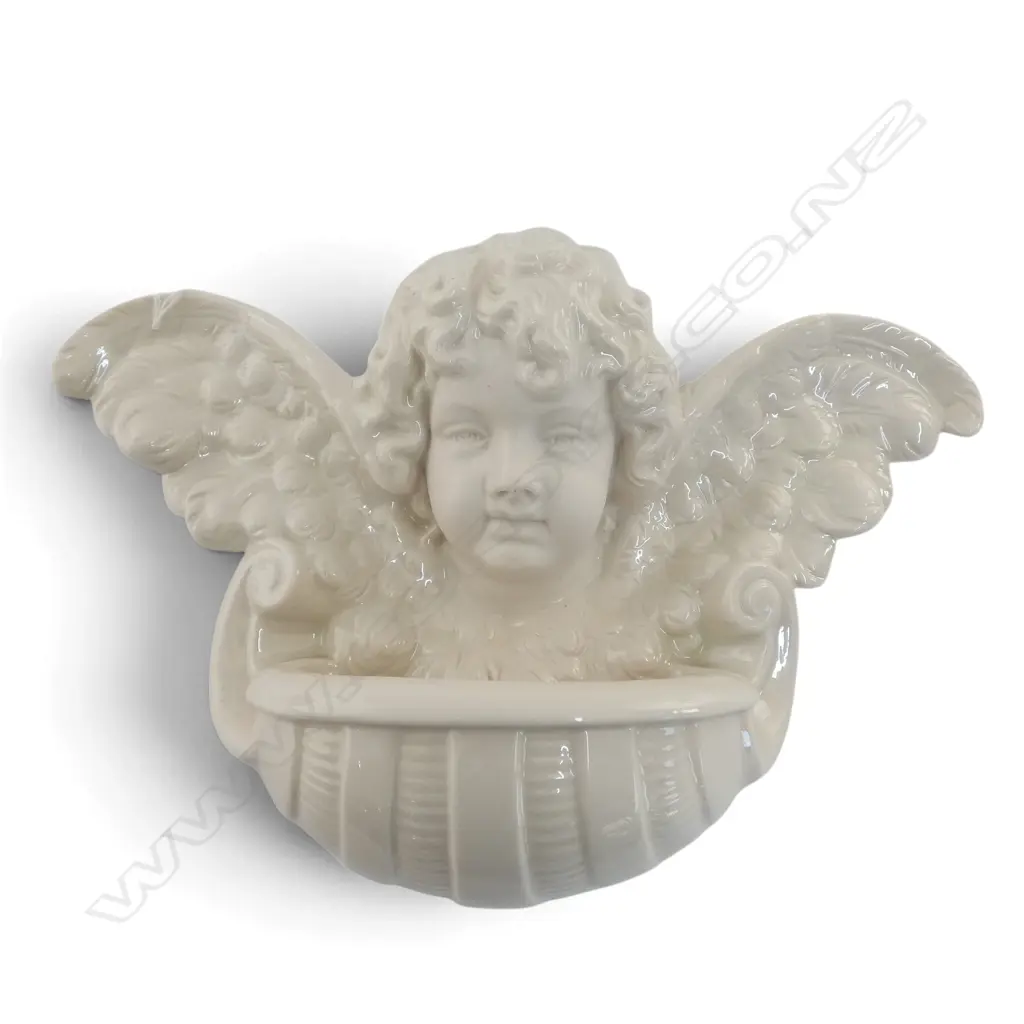 BELLECK CHINA BLACK MARK ANGEL WALL POCKET H190 L280MM Image 1++