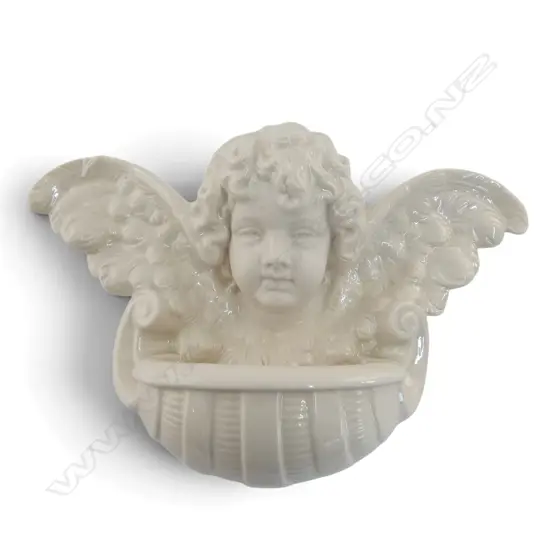 BELLECK CHINA BLACK MARK ANGEL WALL POCKET H190 L280MM