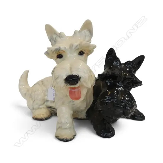 GOEBEL CHINA SCOTTIE DOG FIGURE GROUP W.400 H.230mm