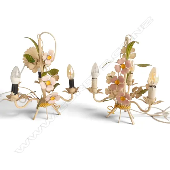 PR METAL & FLORAL CHANDELIERS with standard wall plugs H.400mm