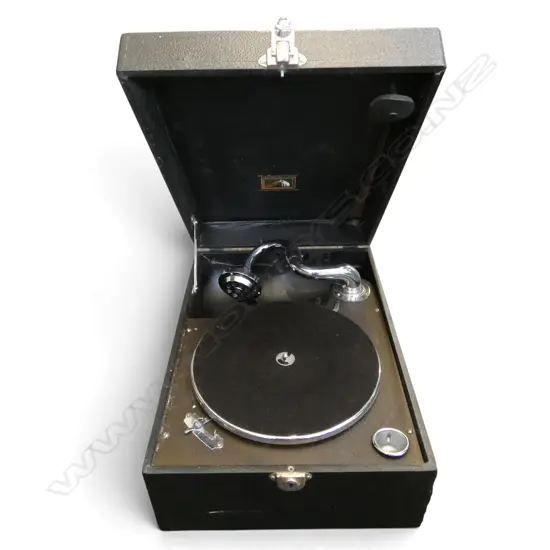 HIS MASTERS VOICE PORTABLE GRAMMERPHONE H160 L400MM