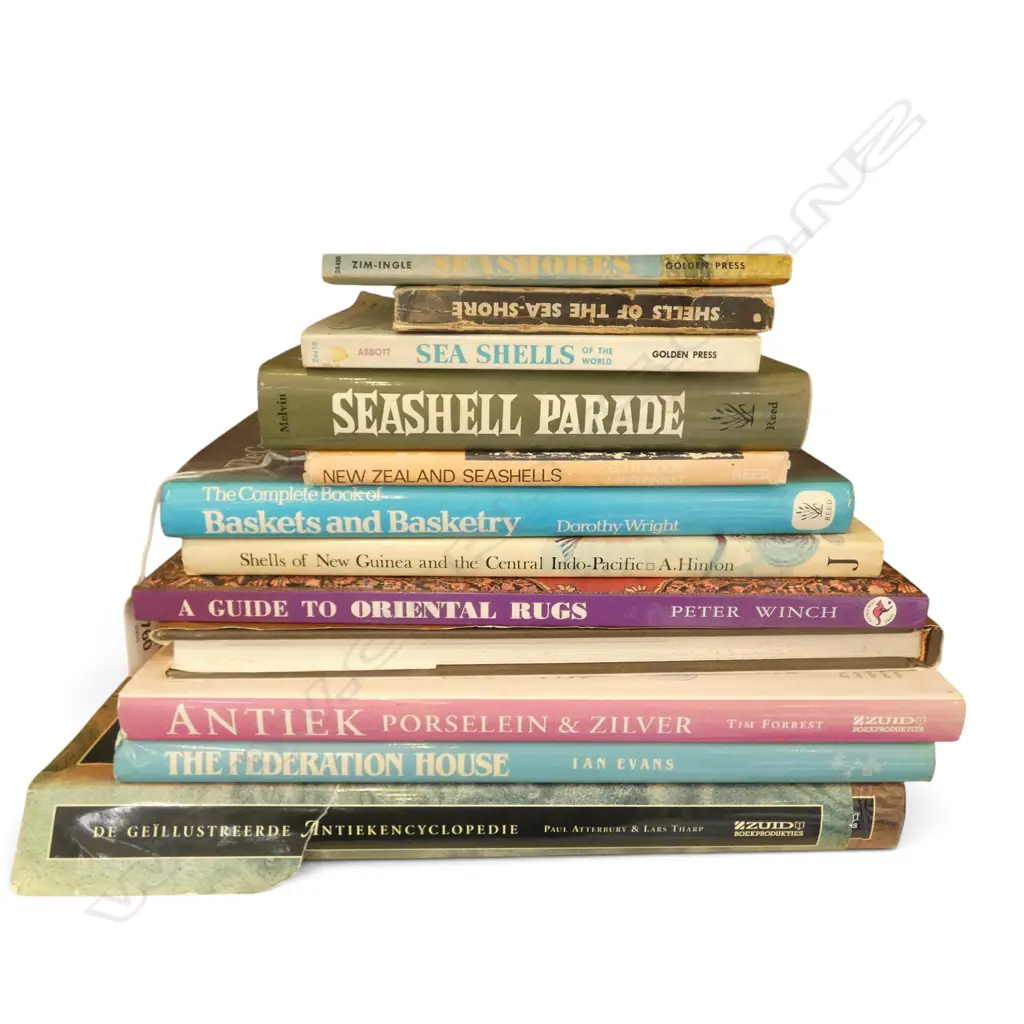 ASST. BOOKS; ANTIQUES, SHELLS ETC Image 1++
