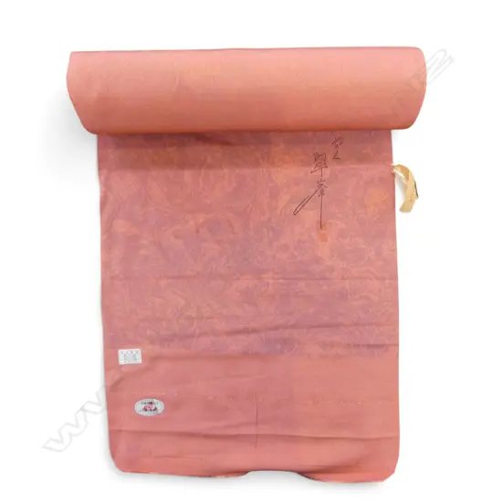 Unused 1980's NISHIJIN TEXTILE (Kyoto) JAPANESE SILK ROLL L.12M W.370mm. New old stock...