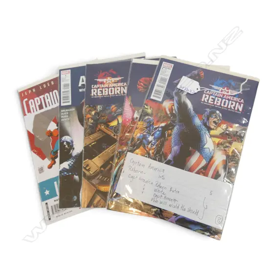 MARVEL CAPTAIN AMERICA REBORN 1-5 + 3 EXTRA