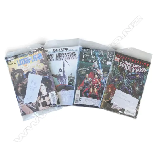 ASST. MARVEL; DARK REIGN LETHAL LEGION 1-3, AMAZING SPIDER MAN SECRET INVASION 1-3, DARK REIGN MR. NEGATIVE 1-3 + OTHER