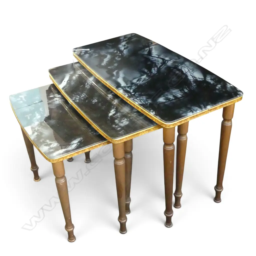 3 RETRO NESTING TABLES W.610mm Image 1++