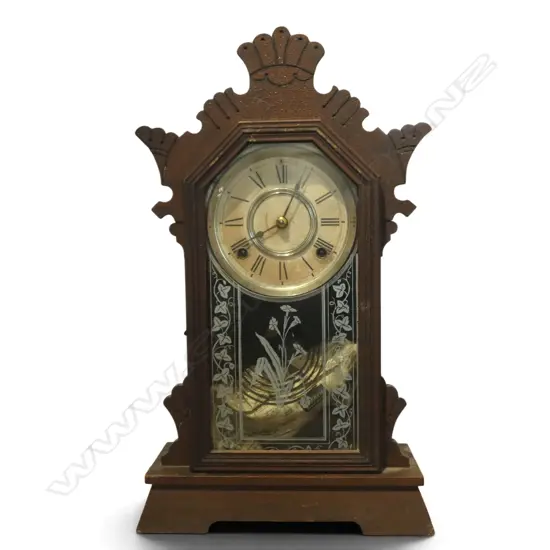 ANTIQUE ANSONIA GINGERBREAD MANTLECLOCK H570MM