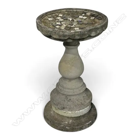 CONCRETE BIRD BATH H.740mm