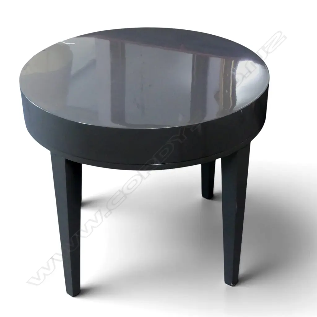 CONTEMPORARY ACRYLIC SIDE TABLE H.600mm, 700mm dia Image 1++